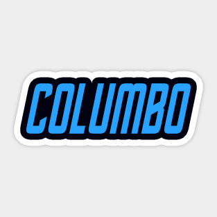 Columbo Trek Blue Sticker